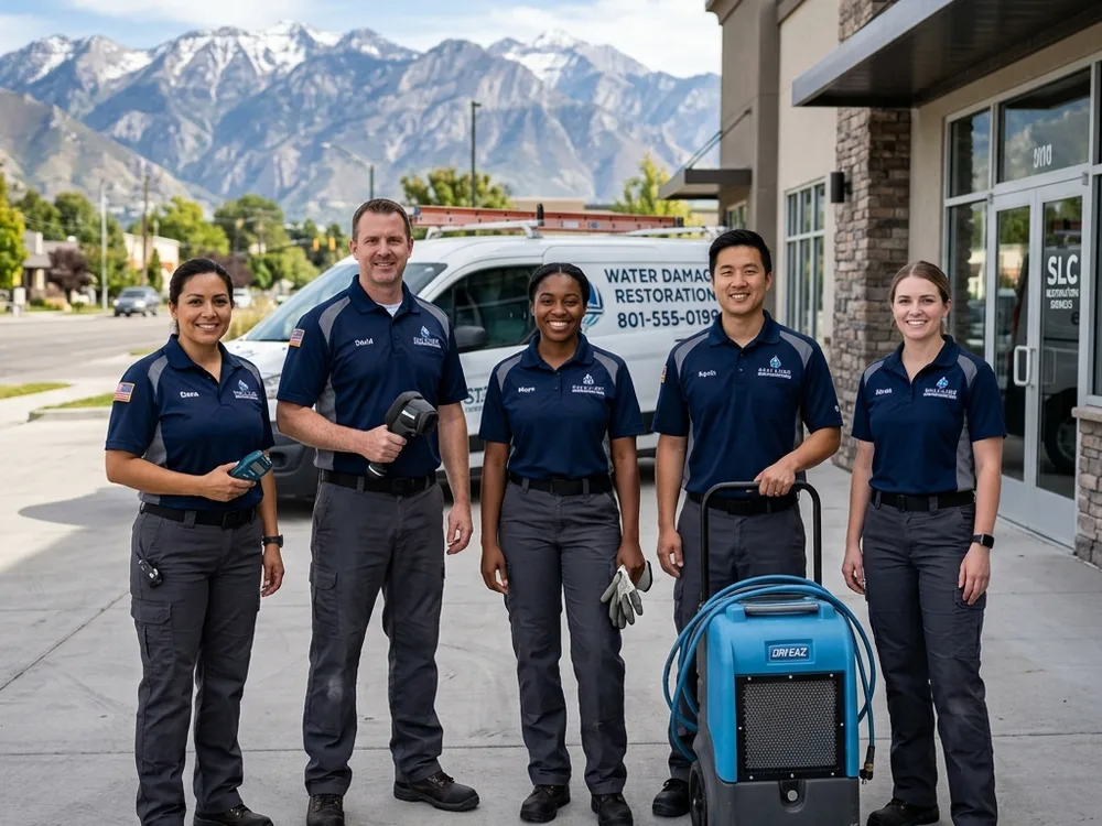 Professional water damage restoration team in Salt Lake City